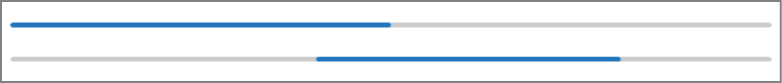 Snapshot of progress bar controls.