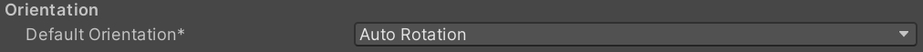 Orientation settings for OpenHarmony.
