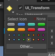 Set an icon for UI_Transform